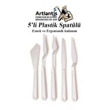 Artlantis Plastik Spatül 5 Li Set Resim Ve Heykel Plastik Spatula Esnek Plastik Palet Bıçağı 1 Paket
