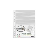 Artlantis Poşet Dosya 25 Li A-4 Şeffaf Föy Dosya 1 Paket Ofis Okul Kenarı Delikli Poşet Dosya 1 Pake