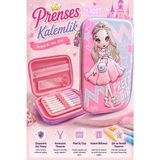 Artlantis Prenses Kabartmalı Bölmeli Kalemlik 1 Adet P-5984 Kız Çocuk Okul Kalem Kutusu 3 Boyutlu Fermuarlı Hediyelik - Pembe