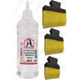 Artlantis Puzzle Yapıştırıcı 500 ml 1 Adet ve Yassı Patpat Sünger Fırça Seti 3 Lü Monalisa Yapboz Pazıl Yapıştırıcısı Şeffaf - 500ml - Standart