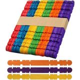 Artlantis Renkli Geçmeli Dil Çubuğu Dar 50 Li 1 Paket Çentikli Tırtıklı Geçirmeli Eklemeli R - Çok Renkli