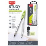 Artlantis Renkli Metal Pergel 1 Adet Maped 119450 Pergel Seti Teknik Çizim Matematik Geometri Pergel Yedek Uçl