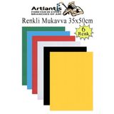 Artlantis Renkli Mukavva 6 Renk 35x50 cm 1 Paket Sert Renkli Karton 1.0 mm Okul Okul Öncesi Anasınıfı Hobi Etkinlik