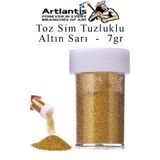 Artlantis Renkli Toz Sim Tuzluklu 7 gr 1 Adet Renkli Toz Sim Epoksi Reçine Okul Etkinlik Dekarasyon Slime