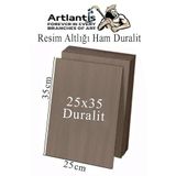 Artlantis Resim Altlığı Duralit 25x35 cm 1 Adet Ham Mdf Çok Amaçlı Kullanım 3 mm Kalınlığında Durolit