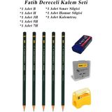 Artlantis Resim Kalemi Fatih Dereceli Kalem Seti Karakalem Seti B H 3h 5h 7h 8'li Set Sınav Silgisi ve Hamur Silgi Kalemtraş