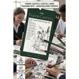 Artlantis Resim Kalemi Teneke Kutu Faber Castell Dereceli Kalem Seti Karakalem 12 Li Set 5b 4b 3b 2b B Hb F H 2h 3h 4h 5h - Siyah - Standart
