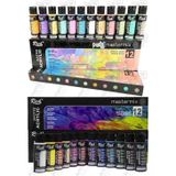 Artlantis Rich Mastermix Akrilik Boya 24 Renk 60 ml 1 Paket Canlı ve Pastel Renkler Akrilik Boya 24 lü Profesyonel Tuval Canvas
