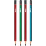 Artlantis Rotring Kurşun Kalem 4 Lü 1 Paket Mercanlı Siyah Kurşun Kalem Hb Kurşun Kalem Okul Büro Ofis - Çok Renkli - Standart