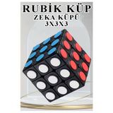 Artlantis Rubik Küp 1 Adet Zeka Küpü Eğitici Oyuncak 3x3x3 Canlı Renkler Magic Cube 6x6 cm