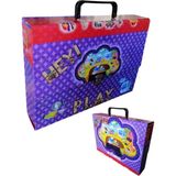 Artlantis Saplı Klasör 1 Adet Kolplu Klasör Öğrenci Klasörü 32X24X7 cm Saplı Çanta Saplı Dosya Okul Sınıf - Turuncu