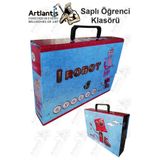 Artlantis Saplı Klasör 1 Adet Kolplu Klasör Öğrenci Klasörü 32x24x7 cm Saplı Çanta Saplı Dosya Okul Sınıf