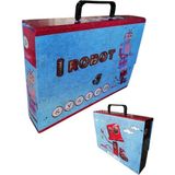 Artlantis Saplı Klasör 1 Kolplu Öğrenci Klasörü 32X24X7 cm Sert Kapak Mukavva - Kırmızı