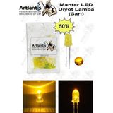 Artlantis Sarı Mantar Led Diyot Lamba 50 li 1 Paket Sarı 4.8 mm Mini Mantar Led Lamba Deney Bilim Proje Arduino Işığı