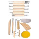 Artlantis Seramik ve Çömlek Şeillendirme Seti 19 Parça 1 Paket Kil Modelaj Modelleme Heykel Şelillendirici Hobi Sanatsal