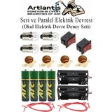 Artlantis Seri ve Paralel Basit Elektrik Devresi 1 Paket Deney Seti Sarı Mini Duy 4 Adet Mini Ampul 4 Adet Anahtar Iş Eğitimi Seti - Renkli - Standart