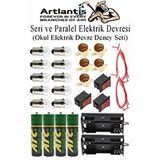 Artlantis Seri Ve Paralel Basit Elektrik Devresi 1 Paket Deney Seti Sarı Mini Duy 5 Adet Mini Ampul 10 Adet Anahtar İş Eğitimi Set