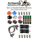 Artlantis Seri ve Paralel Elektrik Devresi 1 Paket Basit Elektrik Devresi Deney Seti Okul Iş Eğitimi Seti - Renkli - Standart
