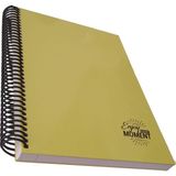 Artlantis Sert Kapak 120 Yaprak Kareli 17X24 cm Enjoy Every Moment Yeşil Spiralli Defter