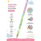 Artlantis Sevimli Bulutlar Kurşun Kalem 1 Adet Faber Castell Yuvarlak Gövdeli Siyah Kurşun Kalem Yumuşak Yazım Kolay Tutuş Kalite