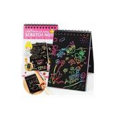 Artlantis Sihirli Gökkuşağı Kazıma Defteri A5 15x20 cm 1 Paket 10 Sayfa Scratch Note Spralli Siyah Sihirli Resim Defteri