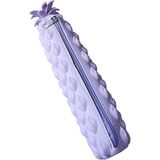 Artlantis Silikon Ananas Kalemlik Mor 1 Adet Silikon Kalem Kutusu Eğlenceli Sevimli Ananas Figürlü Hediyelik Kalemlik - Standart