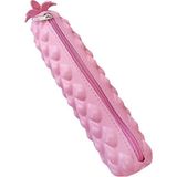 Artlantis Silikon Ananas Kalemlik Pembe 1 Adet Silikon Kalem Kutusu Eğlenceli Sevimli Ananas Figürlü Hediyelik Kalemlik - Standart