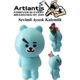 Artlantis Silikon Sevimli Ayıcık Kalemlik 1 Adet Yumuşak Silikon Sevimli Hayvanlar Kalem Kutusu Eğlenceli Hediyelik Kalemlik - Mavi