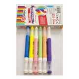 Artlantis Silinebilir Fosforlu Kalem 6 Renk 1 Paket Galaxy Silinebilir İşaretleme Kalemi Çift Başlı Pürüzsüz Yazma Silme Fixpoint