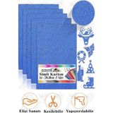 Artlantis Simli Karton A4 20x30 cm 5 li 1 Paket Simli Fon Kartonu Parıltılı Kağıt Anasınıfı Kreş Etkinlik Proje Dekoratif