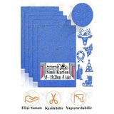 Artlantis Simli Karton A5 15x20 cm 5 li 1 Paket Simli Fon Kartonu Parıltılı Kağıt Anasınıfı Kreş Etkinlik Proj