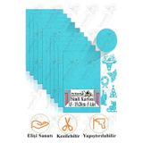 Artlantis Simli Karton A5 15x20 cm 5 li 1 Paket Simli Fon Kartonu Parıltılı Kağıt Anasınıfı Kreş Etkinlik Proje Dekoratif