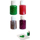 Artlantis Simli Yapıştırıcı 4 Renk 40GR 1 Paket Bubu Simli Uhu 4 Lü Anasınıfı Kreş Süsleme Etkinlik Yıkanabilir Zararsız - Çok Renkli - 40 gr - Standart