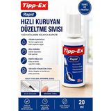 Artlantis Sıvı Silici Daksil 1 Adet Tipp-Ex 20 ml Fırçalı Sıvı Düzeltici Daksil Yazı Düzeltici Okul Ofis Büro Fırça Uçlu Daksil - Beyaz - Standart