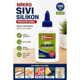 Artlantis Sıvı Silikon Yapıştırıcı 100 ml 1 Adet Mikro Silikon Yapıştırıcı Sıvı 100 gr Plastik Cam Mermer Kağıt Karton Tahta Köpük - Şeffaf