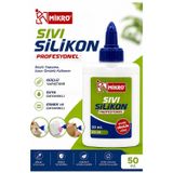 Artlantis Sıvı Silikon Yapıştırıcı 50 ml 1 Adet Mikro Silikon Yapıştırıcı Sıvı 50 gr Plastik Cam Mermer Kağıt Karton Tahta Köpük