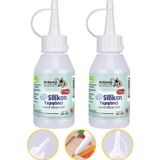 Artlantis Sıvı Silikon Yapıştırıcı 50 ml 2 Adet Brons Silikon Yapıştırıcı Sıvı 50 gr Plastik Cam Mermer Kağıt Karton Tahta Köpük