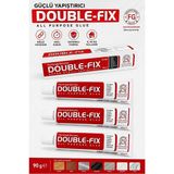 Artlantis Sıvı Yapıştırıcı 90 gr Tüp Double-Fix Çok Amaçlı Kuvvetli Yapıştırıcı 3 Adet Okul Büro Yapıştırıcısı Kağıt Karton - Şeffaf