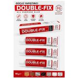 Artlantis Sıvı Yapıştırıcı 90 Gr Tüp Double-Fix Çok Amaçlı Kuvvetli Yapıştırıcı 3 Adet Okul Büro Yapıştırıcısı Kağıt Karton