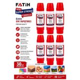 Artlantis Sıvı Yapıştırıcı Çift Uçlu Şeffaf 30ml 6 Adet Fatih Çift Taraflı Uhu Kağıt Karton Yapıştırıcısı Okul Büro Ofis