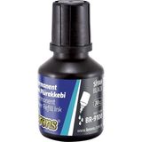 Artlantis Siyah 10 mm Kesik Uçlu Markör Permanent Kalem 6 Adet ve Siyah Mürekkep 1 Adet Çuval Koli Kalemi - Standart - 10mm