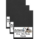 Artlantis Siyah Eva 50 x 70 cm 3 Adet Eva Süngeri Okul Kreş Anasınıfı Elişi Etkinlikleri - Standart - 50x70cm