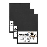 Artlantis Siyah Eva 50x70 cm 3 Adet Eva Süngeri Okul Kreş Anasınıfı Elişi Etkinlikleri
