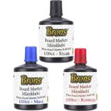 Artlantis Siyah Mavi Kırmızı Yazı Tahta Kalem Mürekkebi 100ml 1 Adet Brons Tahta Kalemi Mürekkebi Kolay Silinebilir 100gr Okul