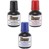 Artlantis Siyah Mavi Kırmızı Yazı Tahta Kalem Mürekkebi 30 ml 3 Adet Brons Tahta Kalemi Mürekk - Genel