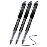 Artlantis Siyah Pilot Kalem UB-205 Vision Elite 0.5mm 3 Adet Uniball Pilot Kalem 0.5 mm Roller Uçlu Pilot Kalem İnce Uçlu Likit