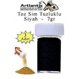 Artlantis Siyah Toz Sim Tuzluklu 7 Gr 3 Adet Renkli Toz Sim Epoksi Reçine Okul Etkinlik Dekarasyon Slime Çok Renkli