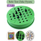 Artlantis Solo Test Zeka Oyunu 15 Adet Plastik Solotest Beyin Jimnastiği Oyuncak Karne Sınıf Çocuk Hediyesi Dededen Toruna - Çok Renkli - Standart