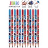 Artlantis Sonic Jumbo Kurşun Kalem 12 Adet Fatih Üçgen Başlangıç Kalemi Siyah Ilk Kalemim Jumbo Kalın Kalem Kolay Tutuş - Standart