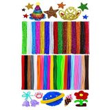 Artlantis Şönil Renkli 30 Cm 50 li Metalik Şönil 50 li 1 Paket 30 Cm Renkli Tüylü Tel 100 lü 1 Paket Okul Önce Kreş Anasınıfı